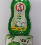 Pril Perfect –  ( 225 ml ) Free Margo Glycerine soap